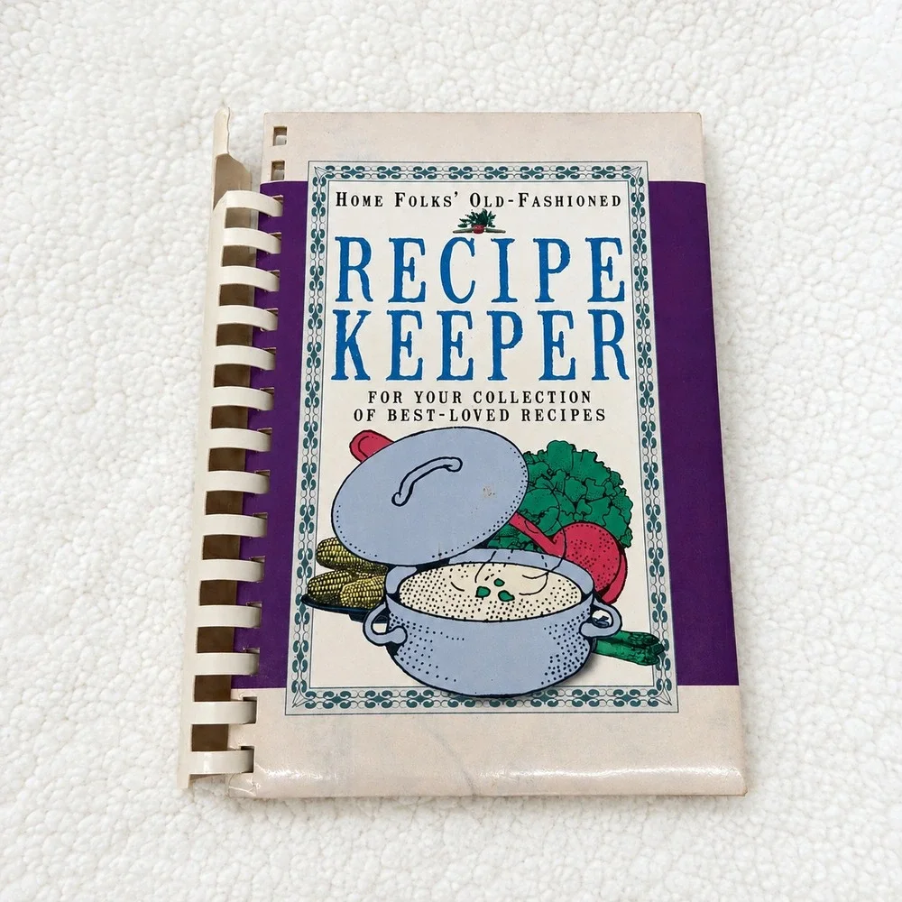 Home Folks Old Fashioned Recipe Keeper Sweetwater Press Vintage Blank Cookbook